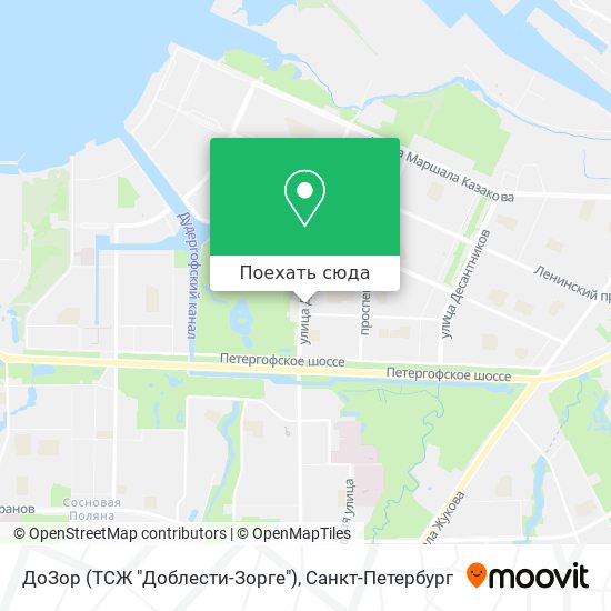 Карта ДоЗор (ТСЖ "Доблести-Зорге")