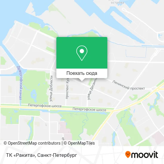 Карта ТК «Ракита»