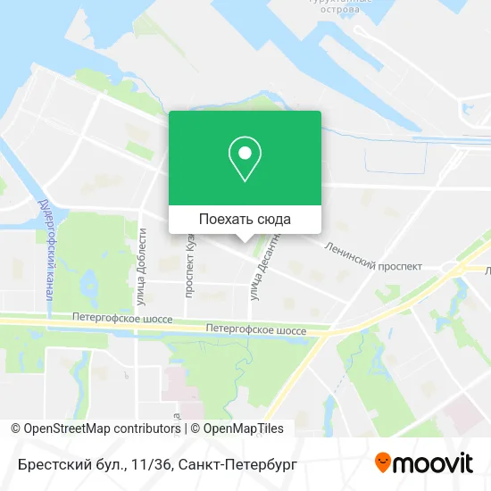 Карта Брестский бул., 11/36