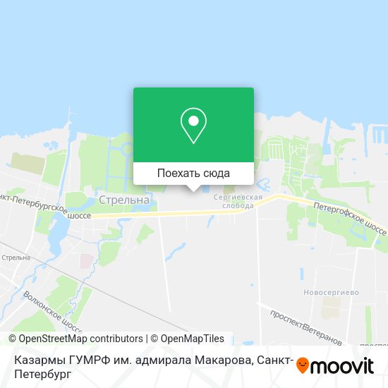Карта Казармы ГУМРФ им. адмирала Макарова