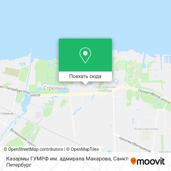 Карта Казармы ГУМРФ им. адмирала Макарова