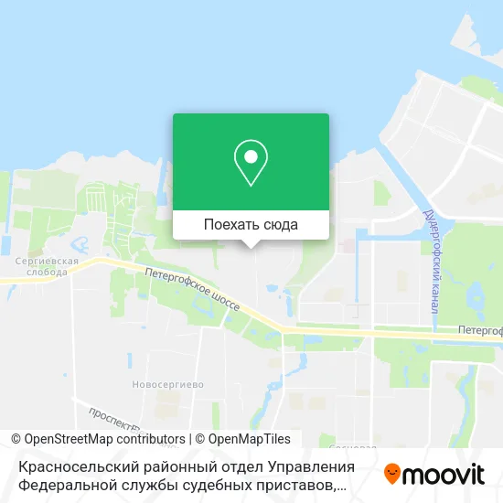 Карта Красносельский районный отдел Управления Федеральной службы судебных приставов
