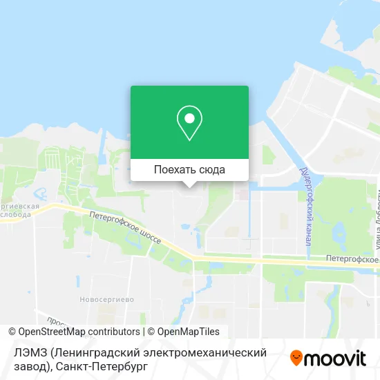 Карта ЛЭМЗ (Ленинградский электромеханический завод)