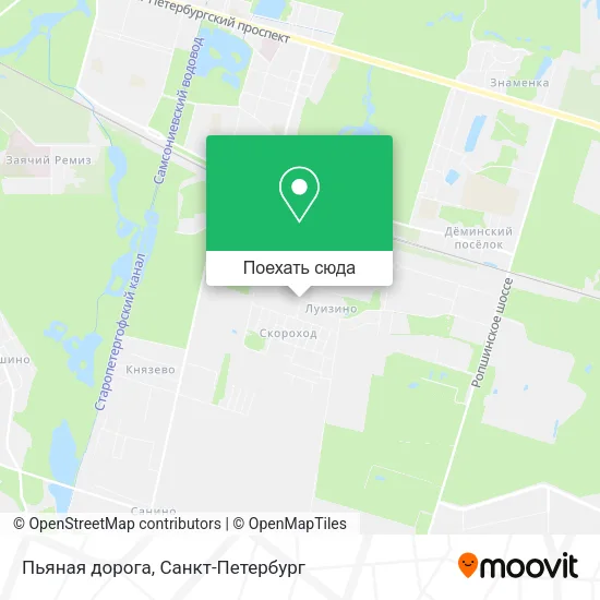 Карта Пьяная дорога