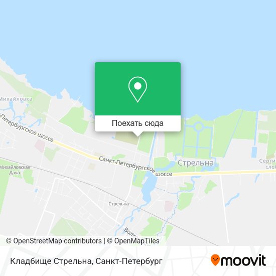 Карта Кладбище Стрельна