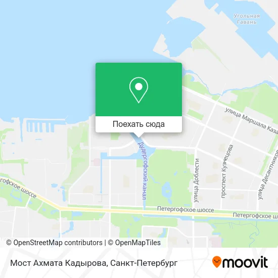 Карта Мост Ахмата Кадырова