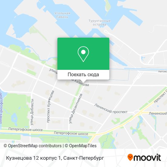 Карта Кузнецова 12 корпус 1