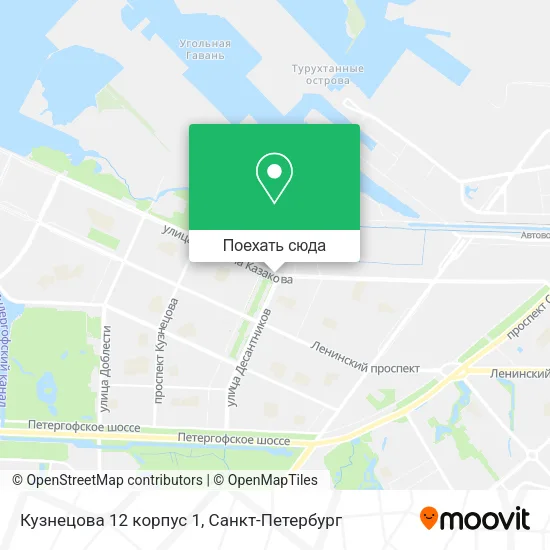 Карта Кузнецова 12 корпус 1