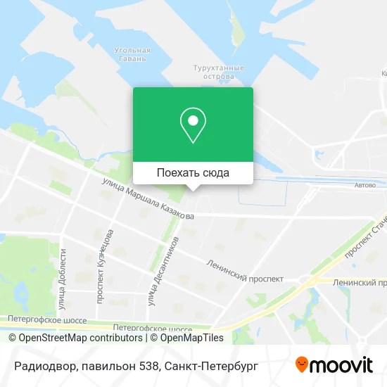 Карта Радиодвор, павильон 538