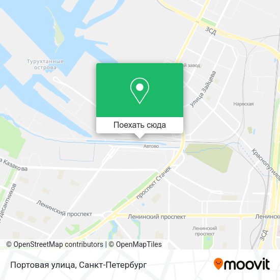 Карта Портовая улица