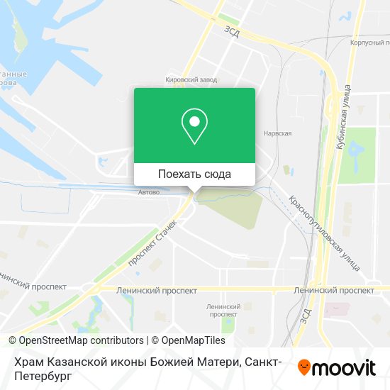 Карта Храм Казанской иконы Божией Матери