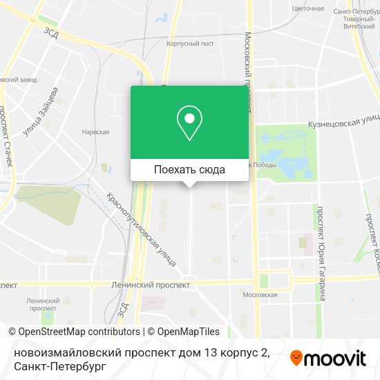 Карта новоизмайловский проспект дом 13 корпус 2