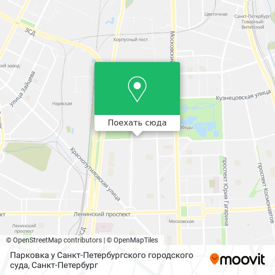 Карта Парковка у Санкт-Петербургского городского суда