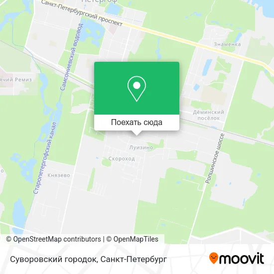 Карта Суворовский городок