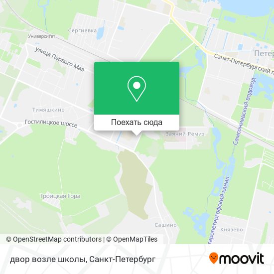 Карта двор возле школы