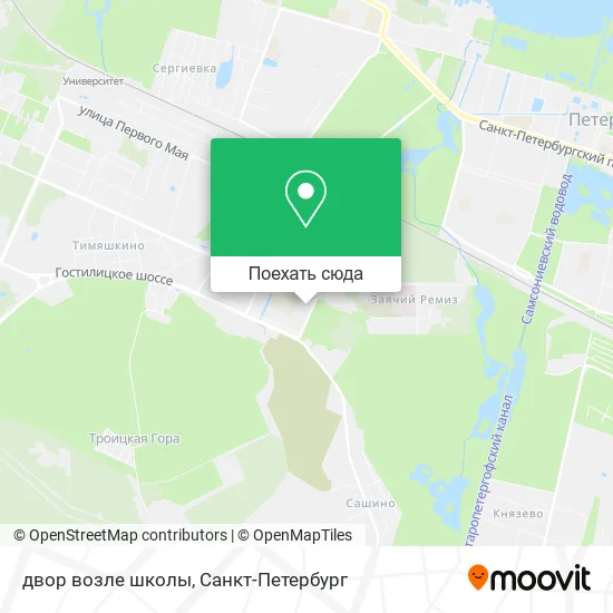 Карта двор возле школы