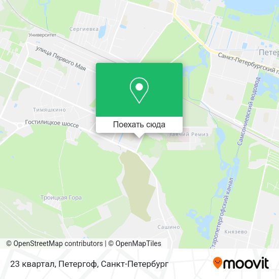 Карта 23 квартал, Петергоф