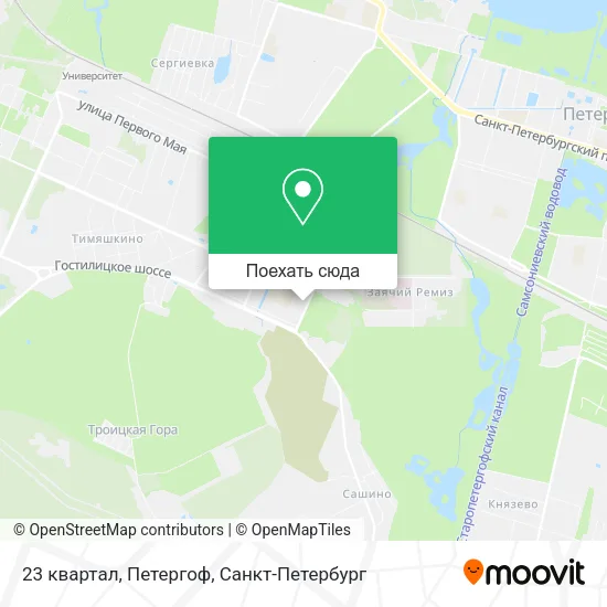 Карта 23 квартал, Петергоф