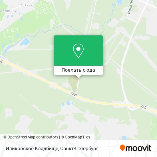 Карта Иликовское Кладбище