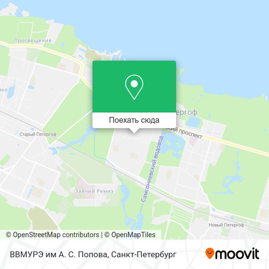 Карта ВВМУРЭ им А. С. Попова