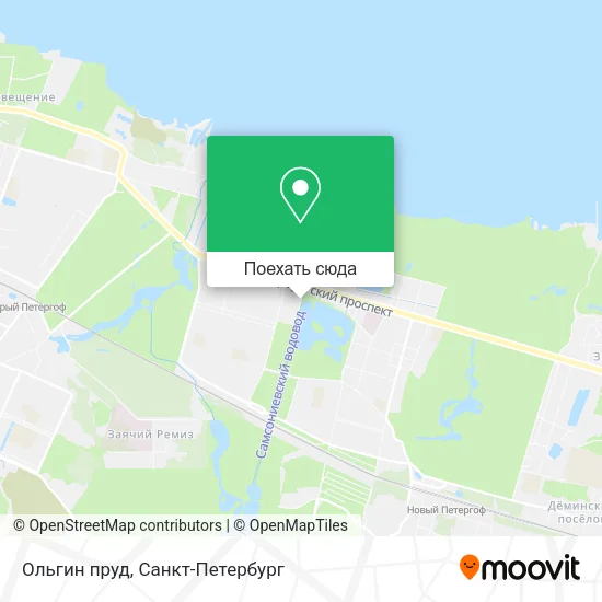 Карта Ольгин пруд