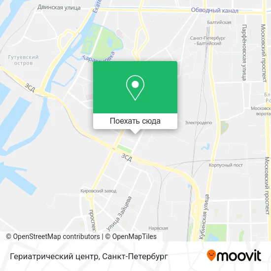 Карта Гериатрический центр