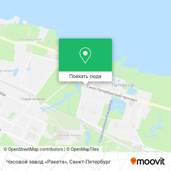 Карта Часовой завод «Ракета»