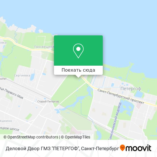Карта Деловой Двор ГМЗ "ПЕТЕРГОФ"