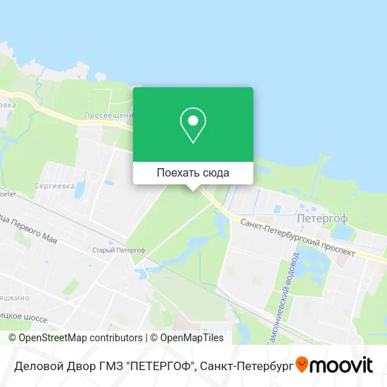 Карта Деловой Двор ГМЗ "ПЕТЕРГОФ"