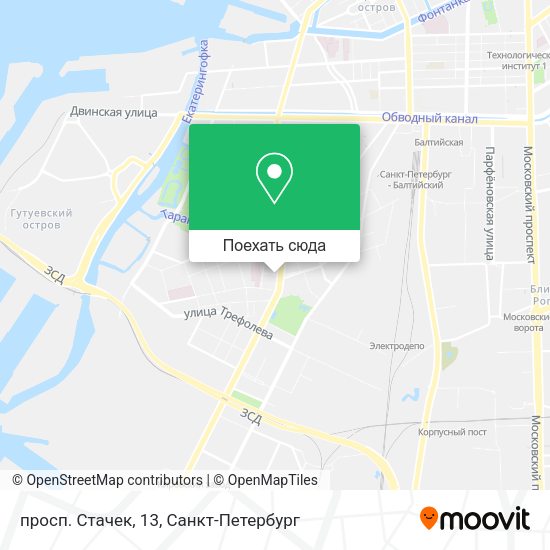 Карта просп. Стачек, 13