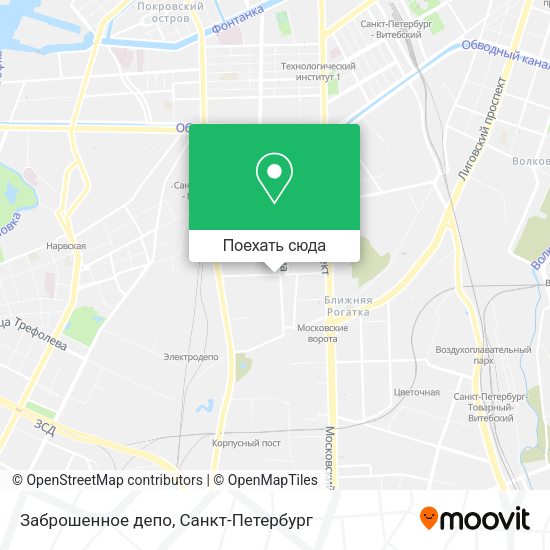 Карта Заброшенное депо