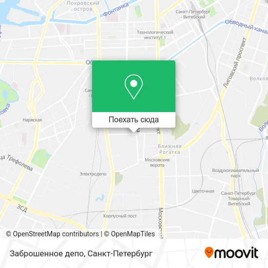 Карта Заброшенное депо