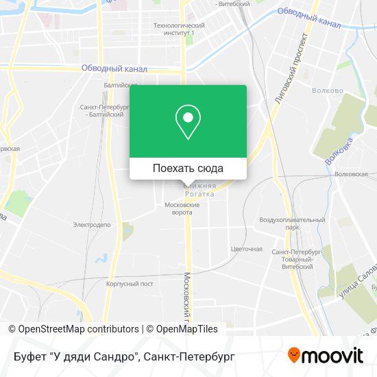 Карта Буфет "У дяди Сандро"