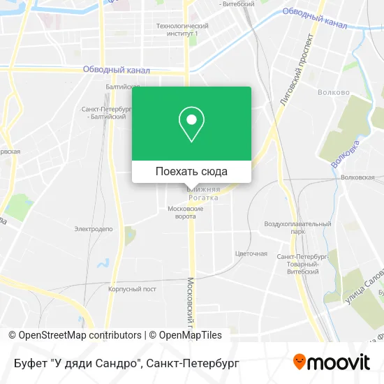 Карта Буфет "У дяди Сандро"