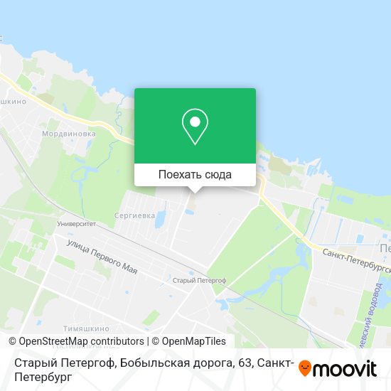 Карта Старый Петергоф, Бобыльская дорога, 63