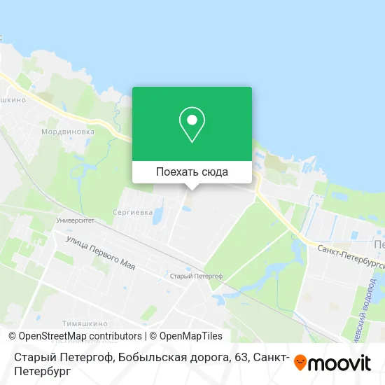 Карта Старый Петергоф, Бобыльская дорога, 63