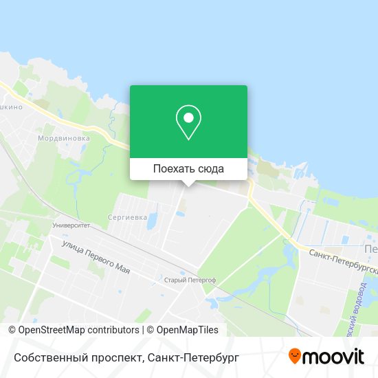 Карта Собственный проспект