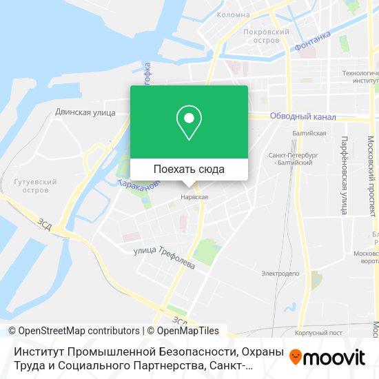 Карта Институт Промышленной Безопасности, Охраны Труда и Социального Партнерства