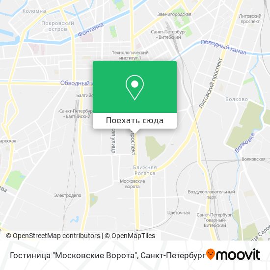 Карта Гостиница "Московские Ворота"