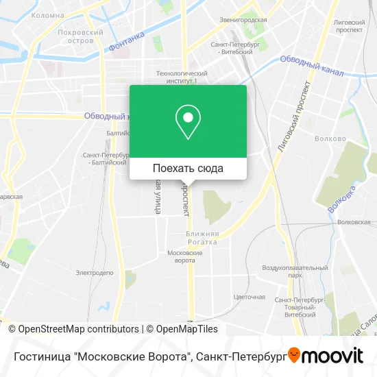 Карта Гостиница "Московские Ворота"