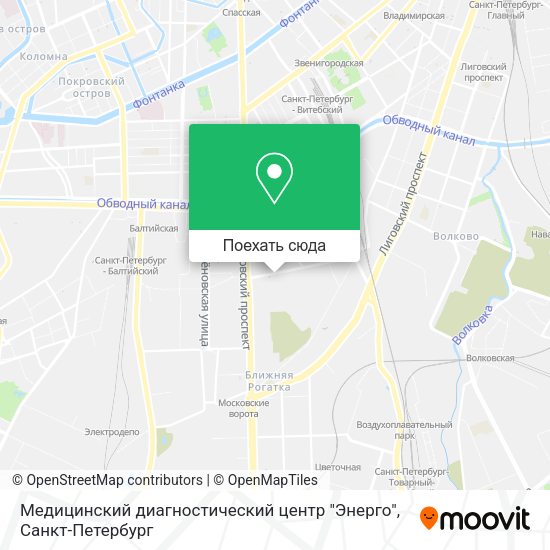 Карта Медицинский диагностический центр "Энерго"