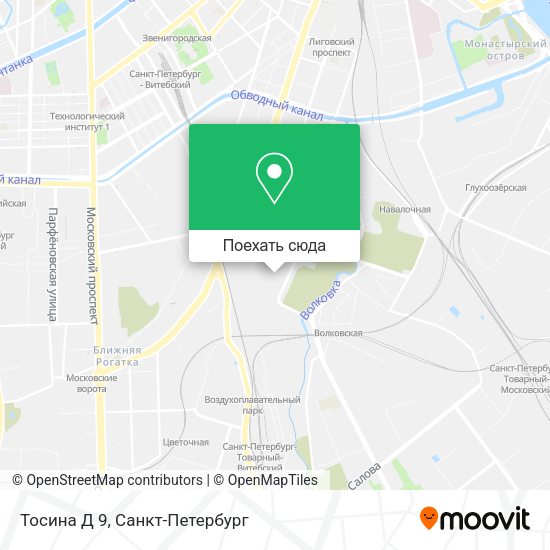 Карта Тосина Д 9