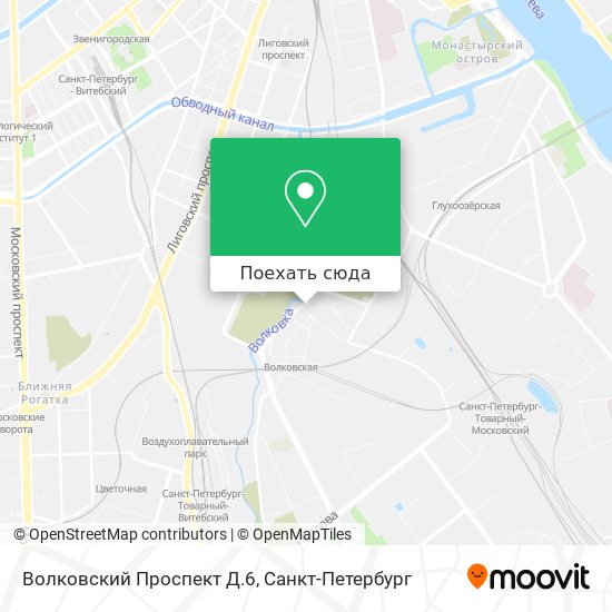 Карта Волковский Проспект Д.6