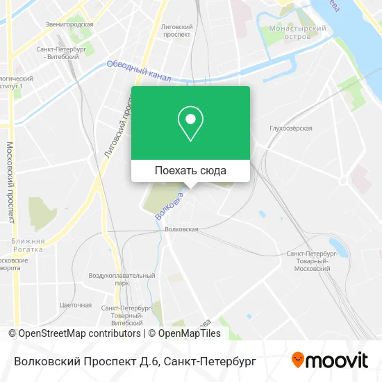 Карта Волковский Проспект Д.6