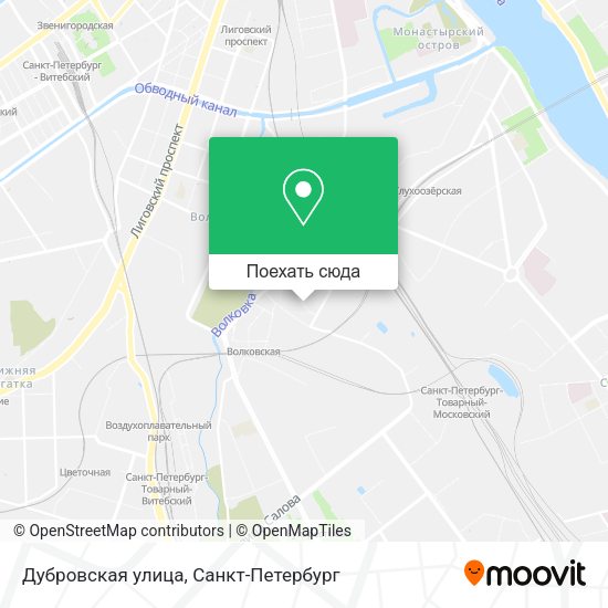Карта Дубровская улица