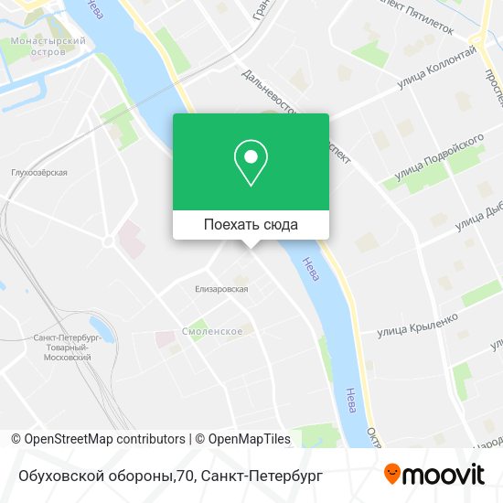 Карта Обуховской обороны,70