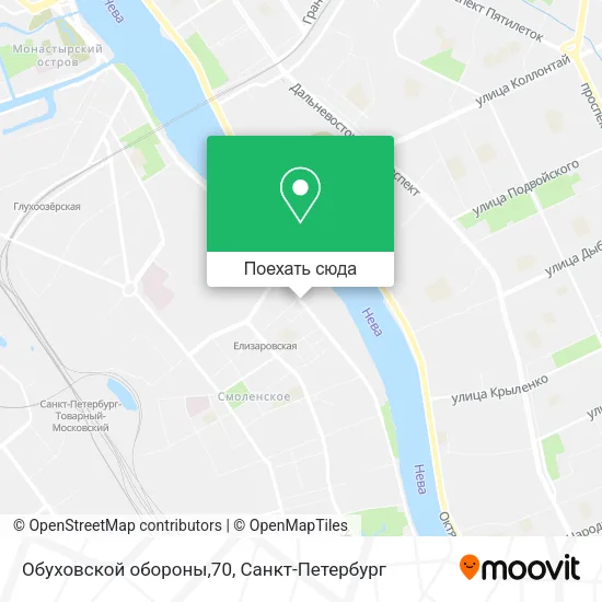 Карта Обуховской обороны,70