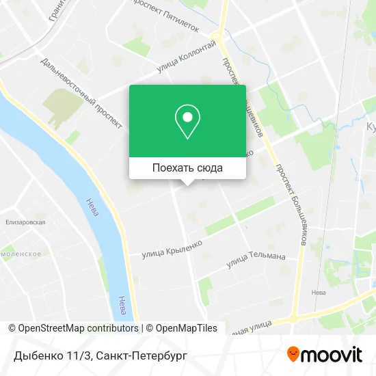 Карта Дыбенко 11/3