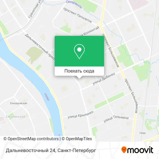 Карта Дальневосточный 24