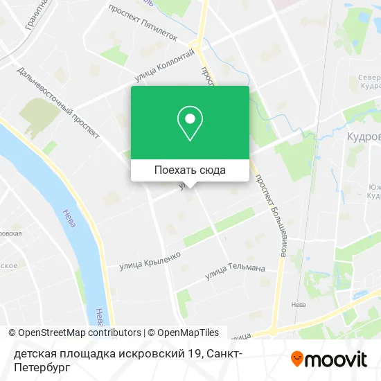 Карта детская площадка искровский 19